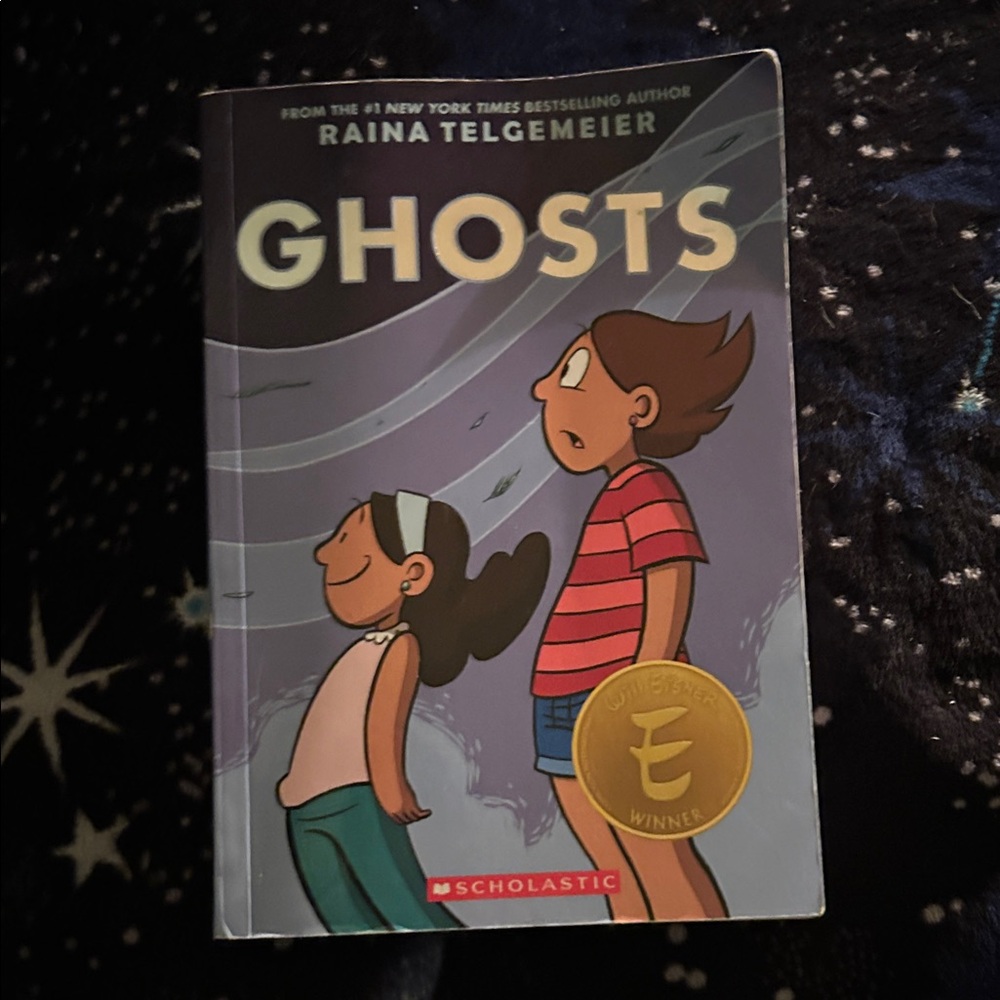 Scholastic 'Ghosts' Graphic Novel - Blue and Red Cover